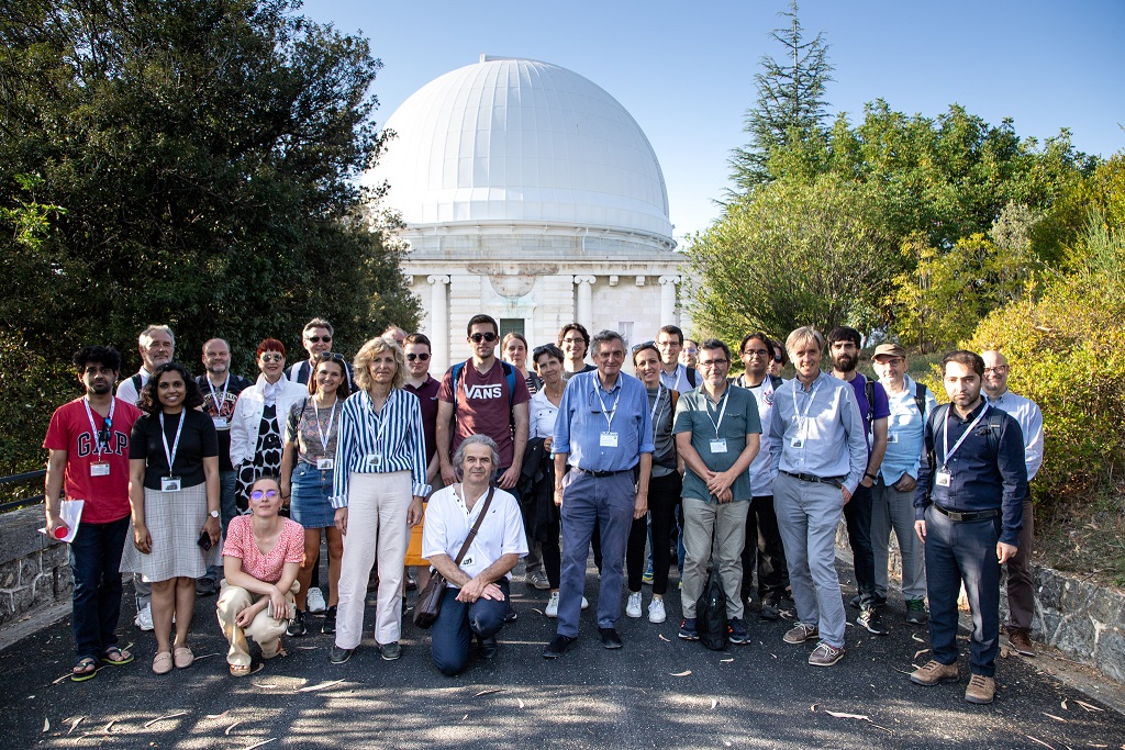 group photo at the observatory